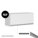 Ver imagem 6 de Armário Aéreo Multiuso Geladeira Lux 80cm 100% MDF 01 Porta Basculante Branco TX Fosco - Desk