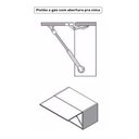 Ver imagem 7 de Armário Aéreo Multiuso Geladeira Lux 80cm 100% MDF 01 Porta Basculante Branco TX Fosco - Desk