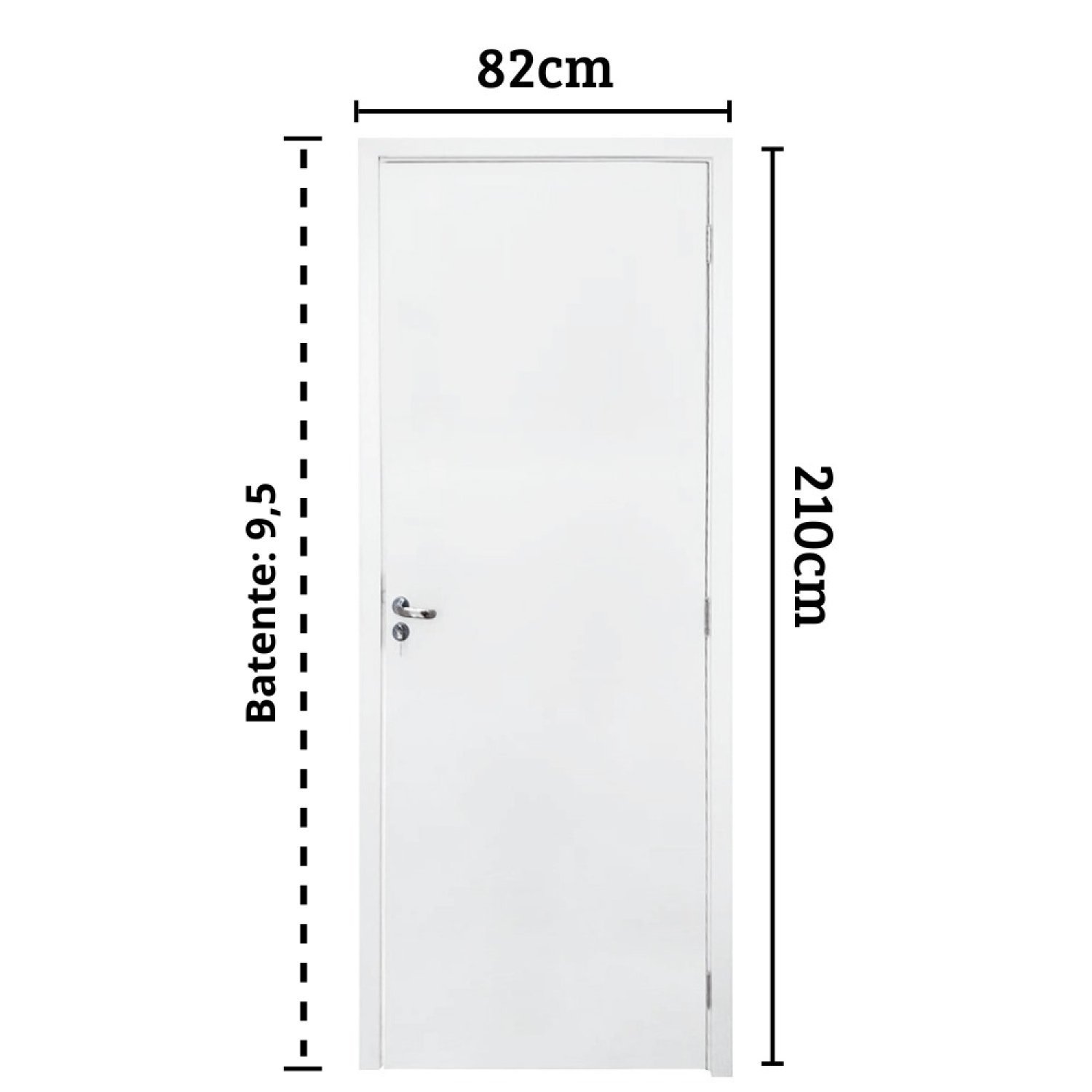 Kit Porta Pronta 210x82cm Drywall Abertura Direito Gdoor - 3