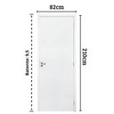 Ver imagem 3 de Kit Porta Pronta 210x82cm Drywall Abertura Gdoor Abertura Esquerda