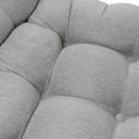 Ver imagem 3 de Kit Poltrona Costela com Puff para Sala Linho Cinza