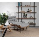 Ver mais imagens de Kit Poltrona Costela com Puff para Sala Linho Cinza