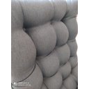 Ver imagem 4 de Kit Poltrona Costela com Puff para Sala Linho Cinza