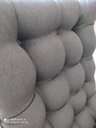 Ver imagem 4 de Kit Poltrona Costela com Puff para Sala Linho Cinza