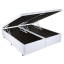 Ver imagem 1 de Base de Cama Box com Baú Queen ou King com 6 Pezinhos 2 Puxadores Frontais - Branco - King Corino