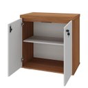 Ver imagem 6 de Balcão para Escritório 2 Portas com Chave Pequeno Freijó/branco