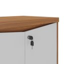 Ver imagem 3 de Balcão para Escritório 2 Portas com Chave Pequeno Freijó/branco