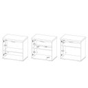 Ver mais imagens de Balcão para Escritório 2 Portas com Chave Pequeno Freijó/branco