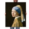 Quadro Decorativo Johannes Vermeer A Garota com Brinco de Pérola:Grande 77x64cm/Chassi com Borda Inf - 1