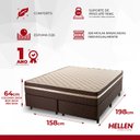 Ver imagem 4 de Cama Box Queen Molas Ensacadas Fenix 158x198x64