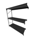 Ver imagem 1 de Mini Porta Pallet 200 kg por Nivel Continuação com 3 Niveis Preto com MDF Preto