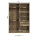 Ver imagem 2 de Guarda Roupa sem Portas Closet Modulado Linha Modulado Adapt Arm158bmdp Kappesberg - Nogueira