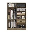 Ver imagem 1 de Guarda Roupa sem Portas Closet Modulado Linha Modulado Adapt Arm158bmdp Kappesberg - Nogueira