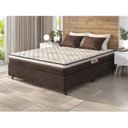 Ver imagem 2 de Cama Box Casal Molas Ensacadas Siena Special 138x188x58 Marrom Hellen Colchões