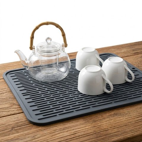 Tapete Escorredor de Silicone Pia e Bancada Cozinha 30x40cm