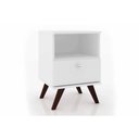 Ver imagem 1 de Mesa de Cabeceira Solteiro RT3019 c/ 1 Gaveta Branco - Movelbento