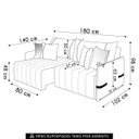 Ver imagem 4 de Sofá Cama Retrátil 180cm Essence D05 Linho Grafite/Preto - Mpozenato