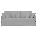Ver imagem 7 de Sofá Cama Retrátil 180cm Essence D05 Linho Grafite/Preto - Mpozenato