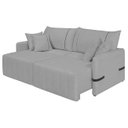Ver imagem 2 de Sofá Cama Retrátil 180cm Essence D05 Linho Grafite/Preto - Mpozenato