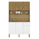 Ver imagem 1 de Armário De Cozinha Compacta 111cm Stylo K02 Freijó/supremo - Mpozenato