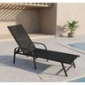 Espreguiçadeira Premium para Piscina Preta em Tela Sling Rm Decor - 4