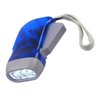 Mini Lanterna Dinamo Pressão Gerador Manual Iluminação 3 Led sem Uso de Bateria Cor:azul - 2