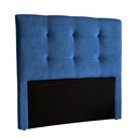 Ver imagem 1 de Cabeceira Estofada Queen Alice Nature Veludo Azul 158x136