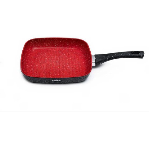 Frigideira Grill 24cm Antiaderente Indução Cabo Resistente