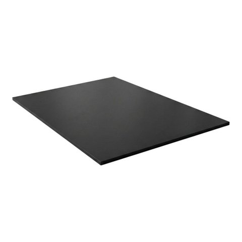 Tampo Multiuso Prateleira 80cm 100% Mdf Preto - Desk Design