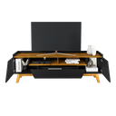 Ver imagem 6 de Rack Para Tv Até 70 Polegadas 2 Portas 1 Gaveta 2 Nichos Decor