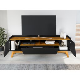 Rack Para Tv Até 70 Polegadas 2 Portas 1 Gaveta 2 Nichos Decor  - 2