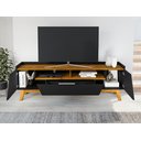 Ver imagem 2 de Rack Para Tv Até 70 Polegadas 2 Portas 1 Gaveta 2 Nichos Decor