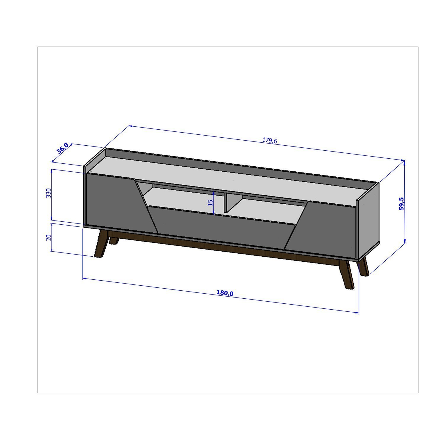 Rack Para Tv Até 70 Polegadas 2 Portas 1 Gaveta 2 Nichos Decor  - 3