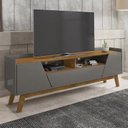 Ver imagem 1 de Rack Para Tv Até 70 Polegadas 2 Portas 1 Gaveta 2 Nichos Decor