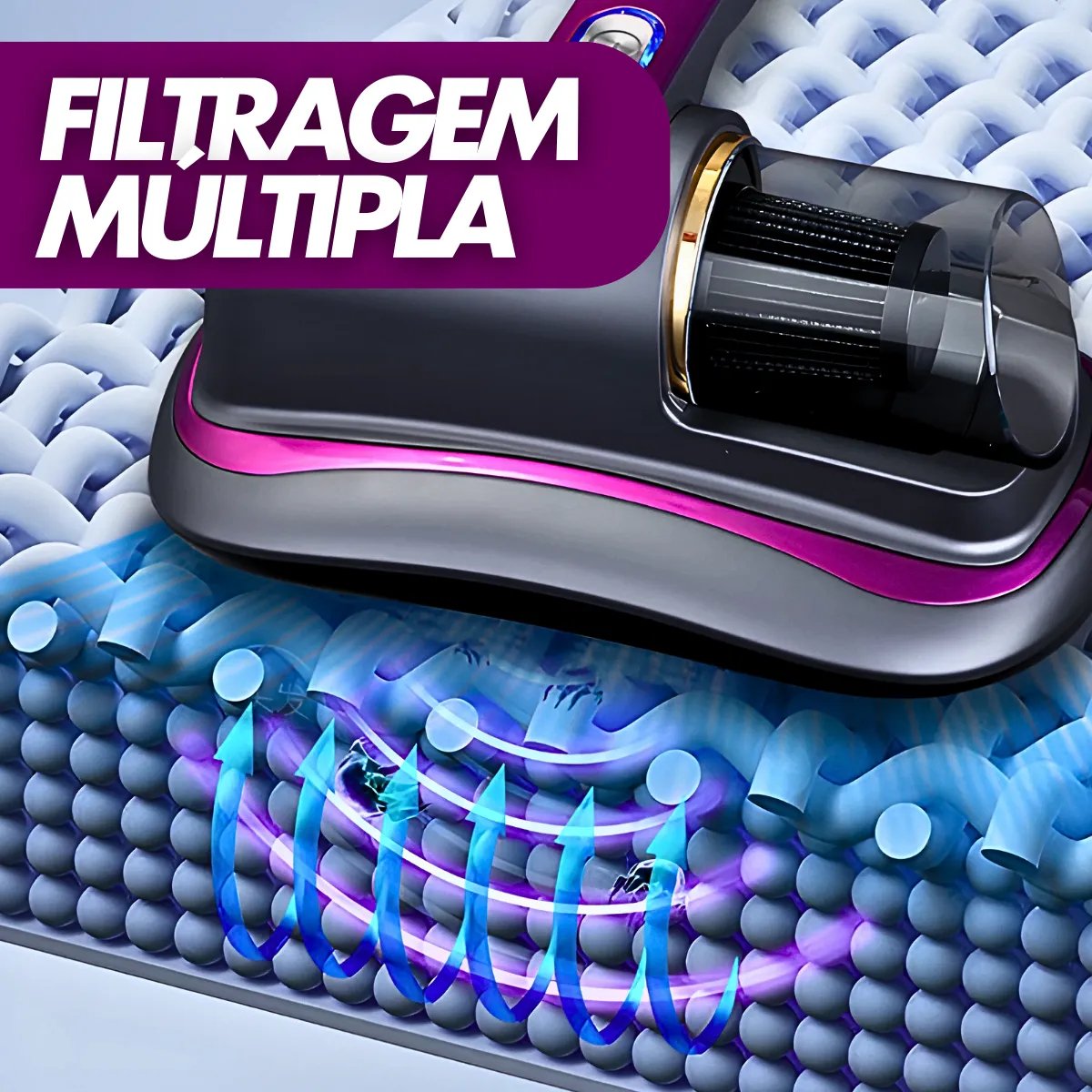 Aspirador sem Fio Uv Portátil Anti-acáro - 6