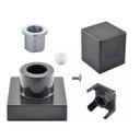 Ver imagem 4 de Kit 2 Acabamento de Registro Quadrado Preto/black 1/2 ou 3/4