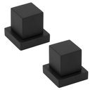 Ver imagem 1 de Kit 2 Acabamento de Registro Quadrado Preto/black 1/2 ou 3/4