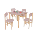 Ver imagem 2 de Kit Colore Mesa com 4 Cadeiras Infantil:rose