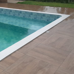 Borda Atérmica Piscina Reta Boleada Malibu 50x25x1,5cm - Branco Areia de Quartzo - 3