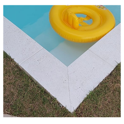 Borda Atérmica Piscina Reta Boleada Malibu 50x25x1,5cm - Branco Areia de Quartzo - 4