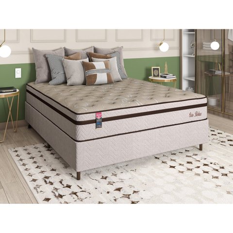 Cama Box Casal D33 Orto Relax 138x188x72 Marrom Hellen Colchões
