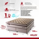 Ver imagem 4 de Cama Box Queen D33 Orto Relax 158x198x72 Marrom Hellen Colchões