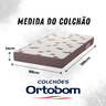 Bicama 3 Gavetas Crystal Cor Avelã + 2 Colchões Ortobom D28 - 4