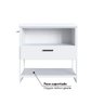 Gabinete para Banheiro Industrial 80 cm com 1 Porta e Pia - Branco - 4