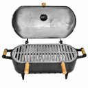 Ver imagem 1 de Churrasqueira Alumínio Fundido Grosso Craqueada a Bafo Preta