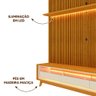 Rack Para Sala Com Painel Para Tv 85 Polegadas Naturale Off White Lilia Shop Jm - 3