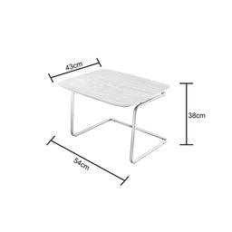 Mesa de Centro Lf 016 Tampo Laminado Braco/cromado - 3