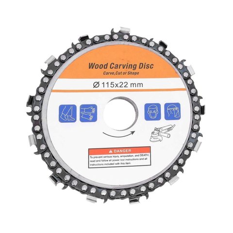 Disco Corrente Motosserra Esmerilhadeira Corte Desbaste Madeira P/ Lixadeira