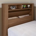 Ver imagem 6 de Cama Solteiro para Colchão 188x88cm com Nichos Zuri Jatobá S01 - Mpozenato