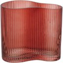 Ver imagem 1 de Vaso Decorativo Enfeite 15x16x9cm Vidro Laranja Zingaro